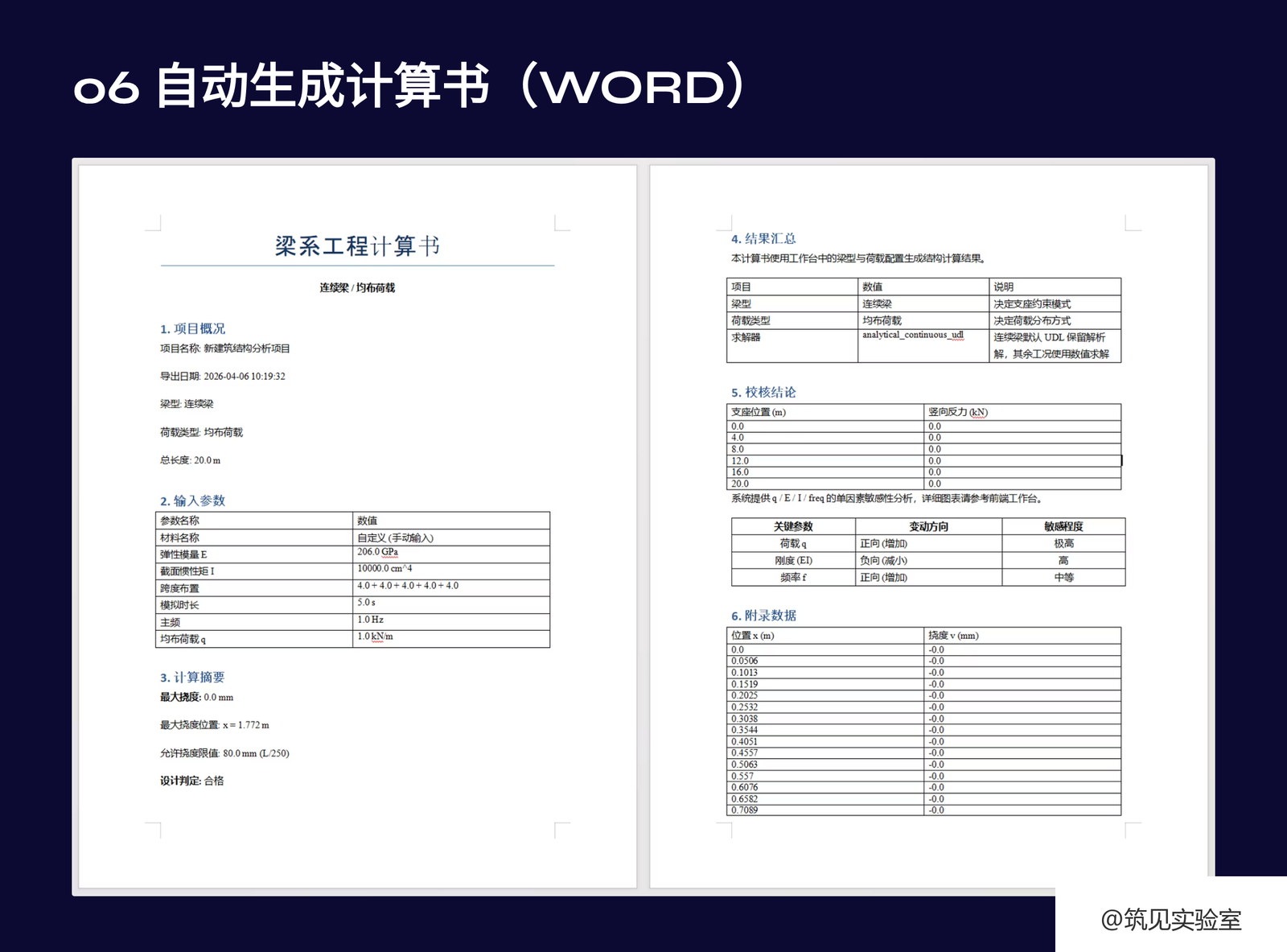 图 13 自动生成 Word 版工程计算书的最终交付物